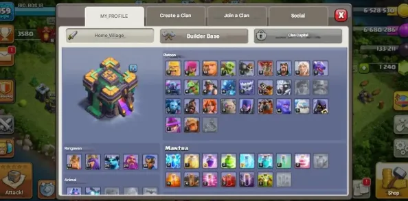 COC184 Maxed TH14 With Epic Hero Equipment Gauntlet Spiky Ball Seismic Slam Frozen Arrow Hog Rider 